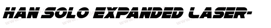 Han Solo Expanded Laser字体转换